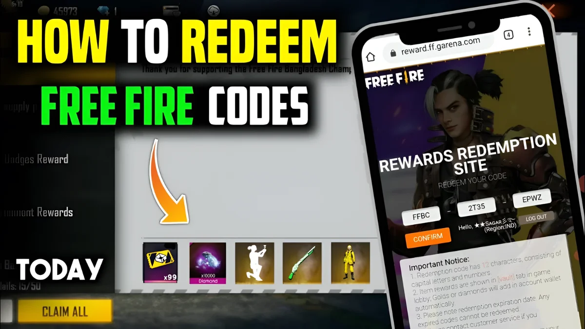 Garena Free Fire MAX Redeem Codes